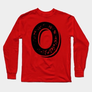 Capital Letter O Name Initial Monogram Long Sleeve T-Shirt